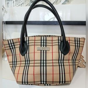 Mini Plaid Tote/ Lunch Bag   EUC